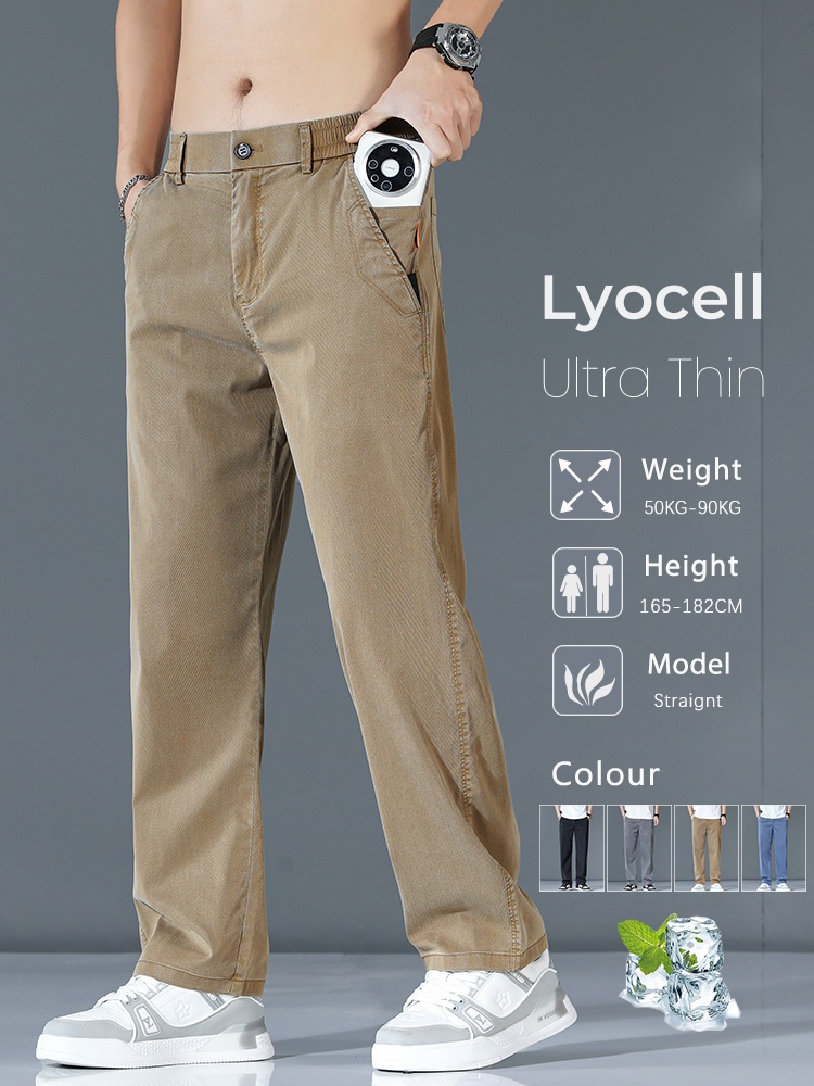 Summer Clothing Brands - Ultra-fino lyocell moda solta calças casuais