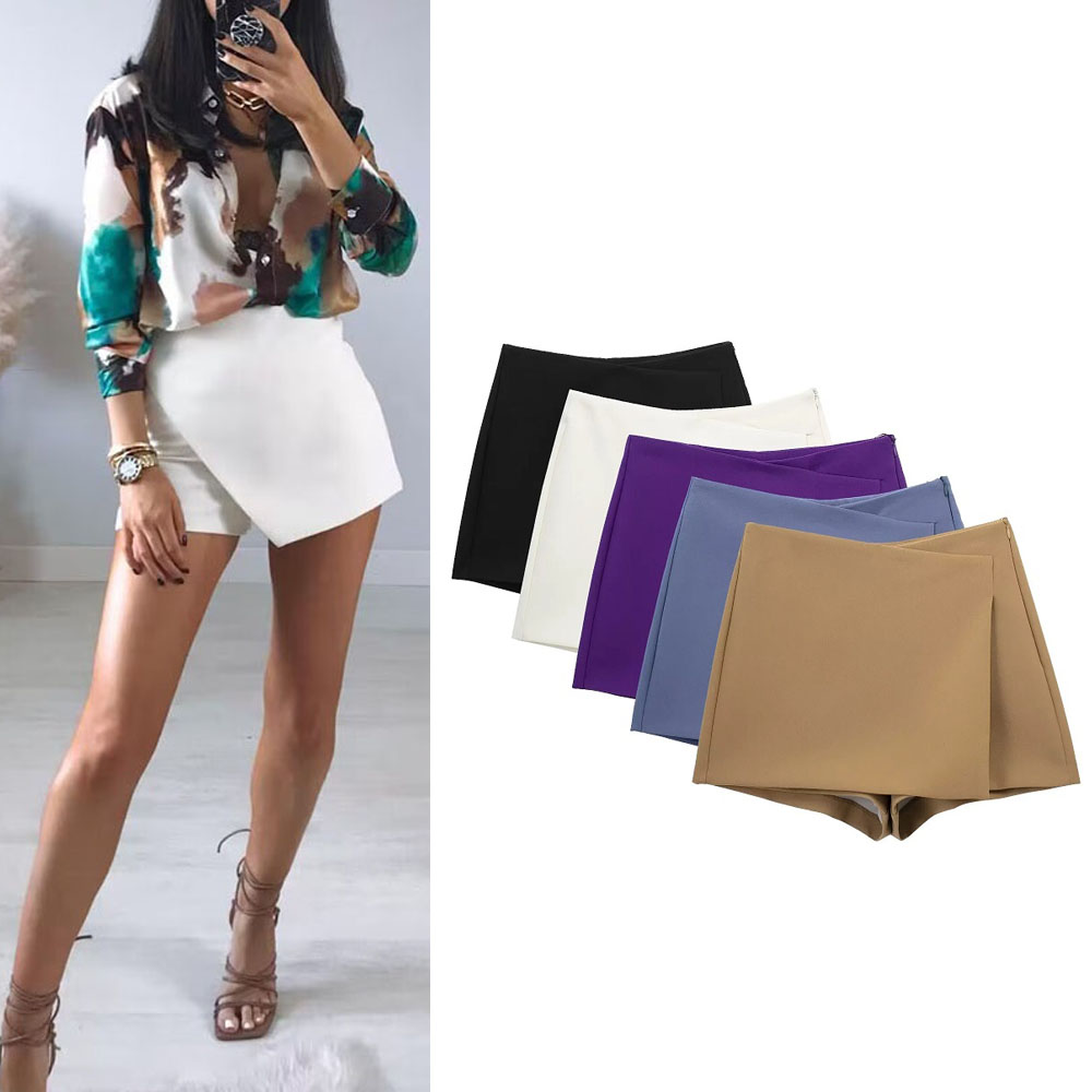 Summer Zara - Muyer skort para mulheres saia de