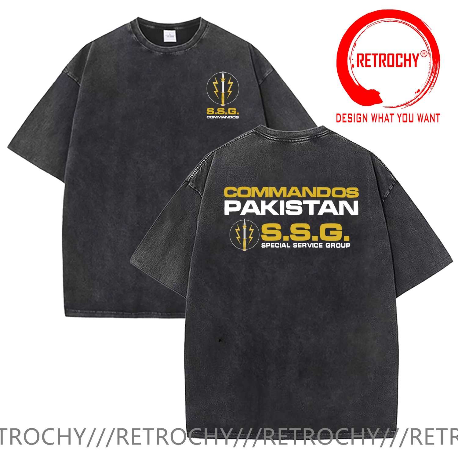 Summer Clothing Pakistan - Camiseta militar do Grupo de Serviço
