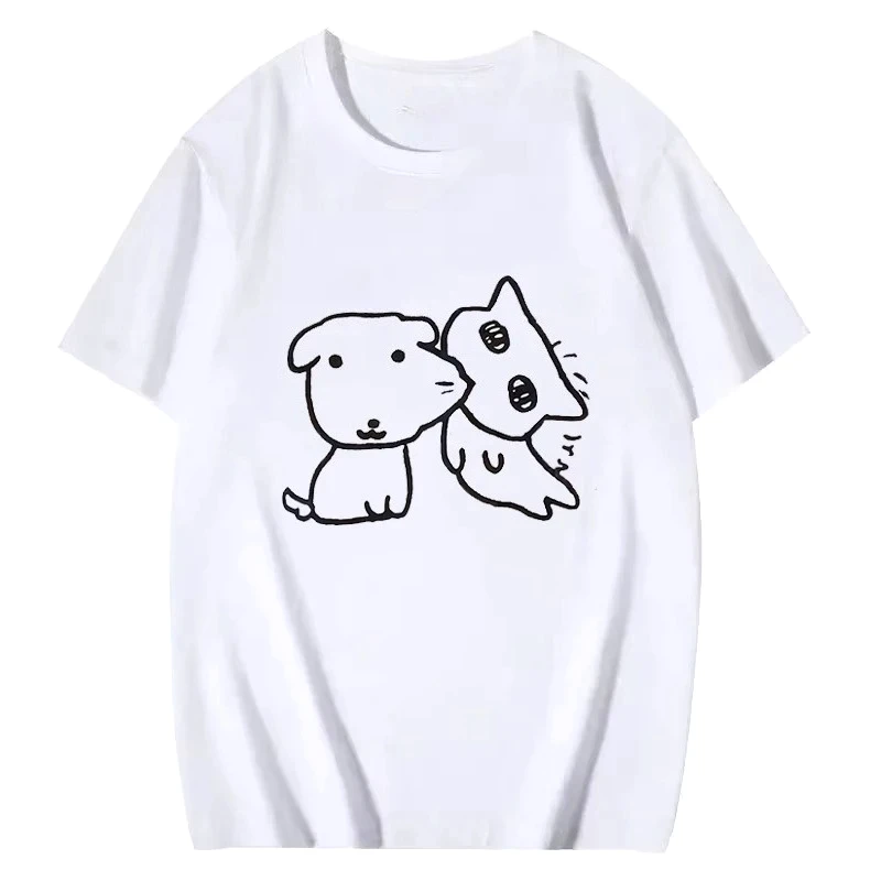 Camiseta Feminina 2026 com Est - Summer Clothing Drawing avaliação e preço